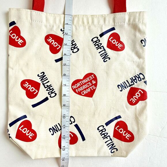 Vintage Northwest Fabrics & Crafts Canvas Tote Bag RARE Sewist Seamstress Gift - Picture 6 of 6
